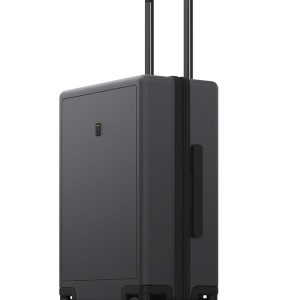 LEVEL8 Rolling Carry on Luggage Airline Approved, Carry-on Suitcases with Wheels, Lightweight Luminous Textured Luggage for Men Women, Tsa Lock, 20 Inch, Dark Grey